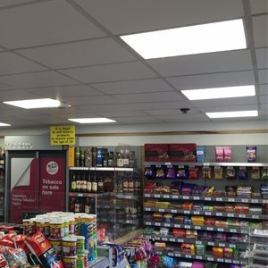 led flat panel with battery backup