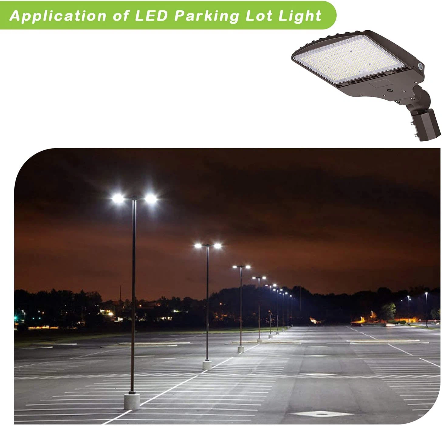 commercial solar lighting for parking lots application