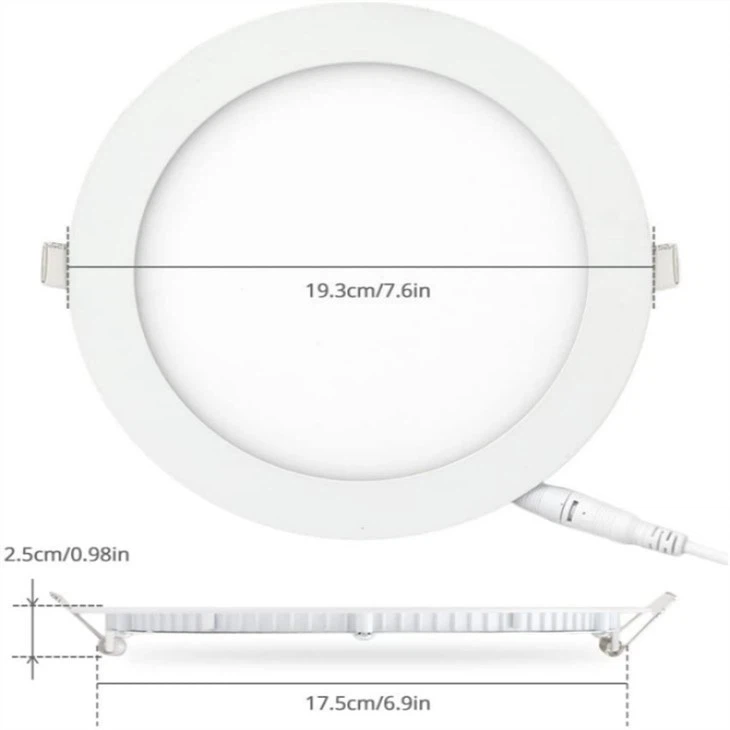 recessed slim led panel light